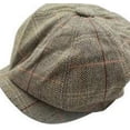 thumbnail image 3 of CoCopeaunts Newsboy Cap Unisex Women Men Fashion Casual Warm Plaid Octagonal Cap Autumn Retro Newsboy Hat Winter Beret Hat, 3 of 8