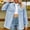 Light Blue jacket for women, variant on wycnly 2023 Winter Womens Denim Jacket Womens Lightweight Denim Jacket Vintage Distressed Ripped Boyfriend Jean Jacket Coat Casual Solid Long Sleeve Button Pocket Denim Outwear Up to 65% off