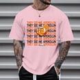 thumbnail image 1 of Ceisia Men's Tshirt Loose Fit Short Sleeve Vintage Graphic Letter Print Summer Fall Tee Tops Oversized Streetwear Pink M Gifts, 1 of 4