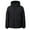 Black, variant on Fesfesfes Men's Hooded Puffer Jacket Outdoor Coat With Large Pockets Short Jacket For Men And Women Long Sleeve Hooded Winter Warm Outwear Jackets