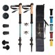 thumbnail image 1 of Bastones de trekking Montem ultraligeros 100% fibra de carbono (2 bastones), 1 of 8
