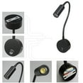 thumbnail image 6 of Soumake 3W Flexible Hose LED Wall Lamp Bedroom Bedside Hotel Reading Adjustable Light, 6 of 8