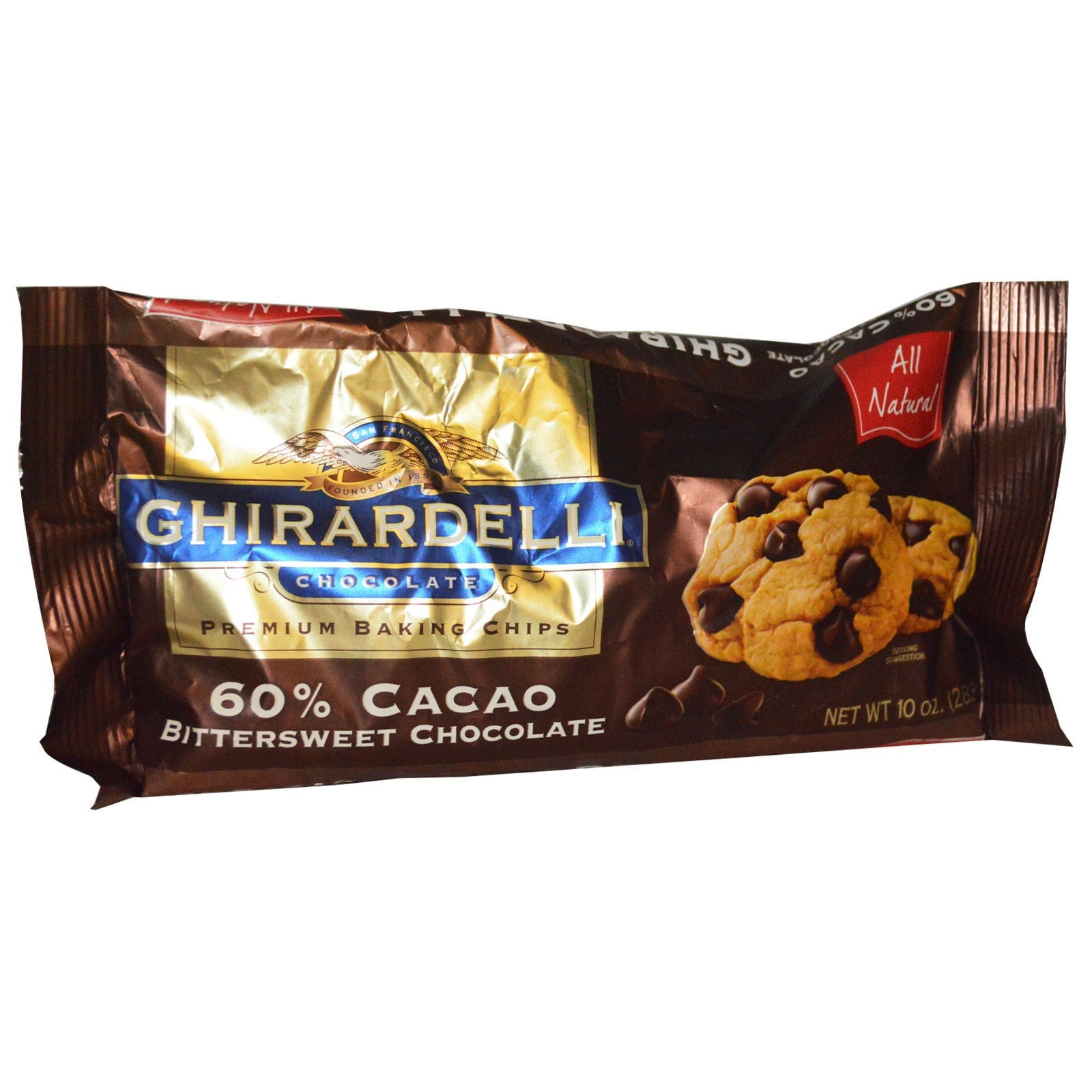 Ghirardelli, Premium Baking Chips, 60 Cocoa, Bittersweet Chocolate, 20