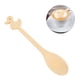 thumbnail image 5 of 6 cucharas de bambú: cuchara de cocina de 15 cm para café, helado y arroz. Utensilio multiusos para mezclar y revolver. Mango con forma de pato., 5 of 7