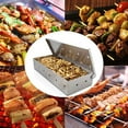 thumbnail image 4 of BBQ Stainless Steel Smoker Box Wood Pellet Charcoal Grilling Generator, 4 of 11