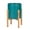 Blue-green, variant on Liam Modern Ceramic Planter with Wood Legs