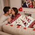 thumbnail image 5 of Valentine's Day Blanket, Extra Soft Flannel Fleece Throw for Bed Sofa, Warm Christmas Home Decor and Cozy Gift, 27.56x39.37 inch, 5 of 6