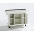 thumbnail image 4 of Kingfisher Lane Solid Granite Top Kitchen Cart in White, 4 of 4