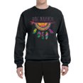 thumbnail image 3 of Colorful Neon Be Brave Dreamcatcher | Dean Russo Art Pop Culture Unisex Crewneck Sweatshirt, Black, 4X-Large, 3 of 6