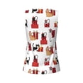 thumbnail image 5 of Picia Cute Cat And Christmas Gift Pattern Women's Workout Tank Top,Breathable Activewear,Slim Fit Athletic Top,Versatile Workout Moisture-wicking top-XX-Large, 5 of 9