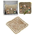 thumbnail image 3 of Milaget Bird Foraging Activity Toys Natural Grass Woven Mat Bird Parrot Toy Bird Chewing, 3 of 8