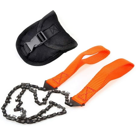 

Outdoor Camping Tools Garden Tools 24-inch Portable Outdoor Survival Hand Zipper Saw Wire Saw Handheld Chains Saw Wood Cutting Tool 11 Tooth