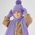 thumbnail image 1 of Feltree Kids Winter Hat Scarf Gloves Set with Ear Protection and Touch Screen Gloves for Cold Weather - Perfect Gift for Children, 1 of 8