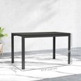 thumbnail image 3 of Outsunny 47" Rectangular Patio Dining Table for 4 Person, Black, 3 of 10