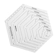 thumbnail image 2 of Inteprter Reglas acrílicas transparentes, regla de diamantes de 45 grados, regla para acolchado artesanal, reglas de corte, suministros hechos a Type11 NO11, 2 of 6