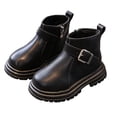 thumbnail image 2 of LvhaoGJOB Kids' Ankle Boots - Comfortable Fit, Stylish Design & Non-Slip Platform Sole, 2 of 8