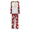 thumbnail image 4 of Mifsaly Matching Christmas Pajamas for Family Loose Pjs 2 Piece Homewear Sets Xmas Tree Print Long Sleeve Pullover Sleepwear Baggy Wide Leg Plaid Pants 2025 Holiday Festival Loungewear Funny Gifts, 4 of 7
