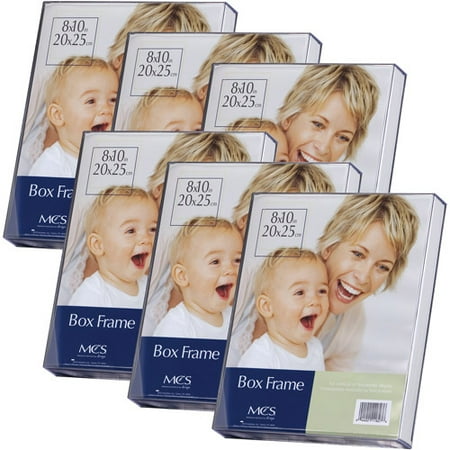 8" x 10" Acrylic Box Photo Frame, Set of 6