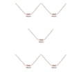thumbnail image 2 of Collar del zodiaco Qarigey Acuario colgante de oro rosa, 2 of 6