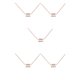 thumbnail image 2 of Collar del zodiaco Qarigey Acuario colgante de oro rosa, 2 of 6