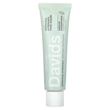 Davids Premium Toothpaste, Peppermint, Travel Size 1.75 OZ