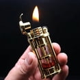 thumbnail image 3 of YIKA Transparent Visible Large Oil Tank Grinding Wheel Lighter Transparent Tank Gas Lighter A, 3 of 6