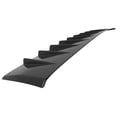 thumbnail image 6 of Ikon Motorsports Rear Roof Window Spoiler Wing Added on Bodykit Replacement Compatible With 2006-2011 Honda Civic 8th Gen Sedan 4-Door ABS Plastic Shark Fin Style Painted #NH547 Berlina Black, 6 of 8