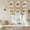 Off-White, variant on Desert Camels Tie Up Curtains 45 Inches Long, Kitchen Window Curtains Over Sink, Tropical Palm Trees Sand Cords Brown Small Window Curtains Shade Balloon Curtains Valances for Bedroom/Cafe 34"x45"