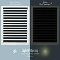 thumbnail image 3 of Zebra Shade Cordless,Dual Mode, lets light in and blocks light out 22x72" - Black, 3 of 5