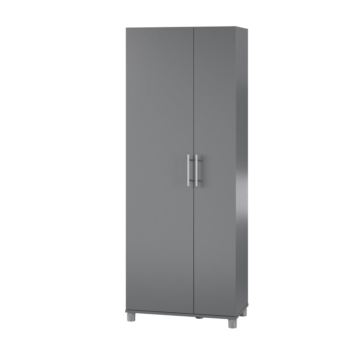 Systembuild Evolution Camberly Tall Asymmetrical Cabinet, Graphite Gray