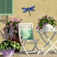 thumbnail image 2 of HONGLAND Exquisite Metal Dragonfly Garden Wall Decor - 14 inch, Blue - Perfect for Outdoor Use, 2 of 6