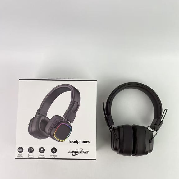 CINQALETHE Headphones,Hybrid Active Noise Cancelling Headphones, Wireless Over Ear Bluetooth Headphones, 70H Playtime, Deep Bass for Home Travel Office