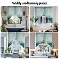 thumbnail image 6 of Abstract Street Art Swag Curtain Valance for Windows, Retro Watercolor Green Gradient Window Treatments Short Swag Topper for Kitchen Windows Bathroom Bedroom, 36"x36", 6 of 8