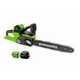 thumbnail image 1 of Greenworks 40V 14-Inch Chainsaw, 4.0 AH Battery and Charger Included, 1 of 1