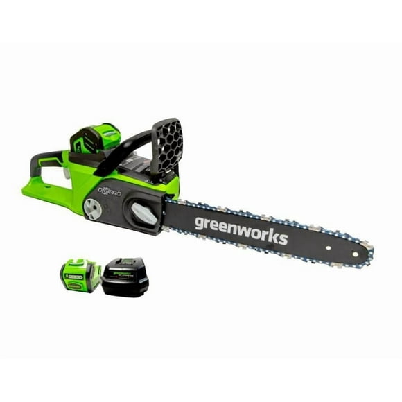 Greenworks 40V 14-Inch Chainsaw, 4.0 AH Battery and Charger Included