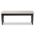 thumbnail image 3 of Skyline Decor Grey Fabric Upholstered and Dark Brown Finished Wood Dining Bench, 3 of 7