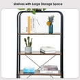 thumbnail image 5 of Soges 4-Tier Over the Toilet Storage Rack 68 inch Freestanding Bathroom Shelf, Space Saver Bathroom Shelf, Brown, 5 of 7