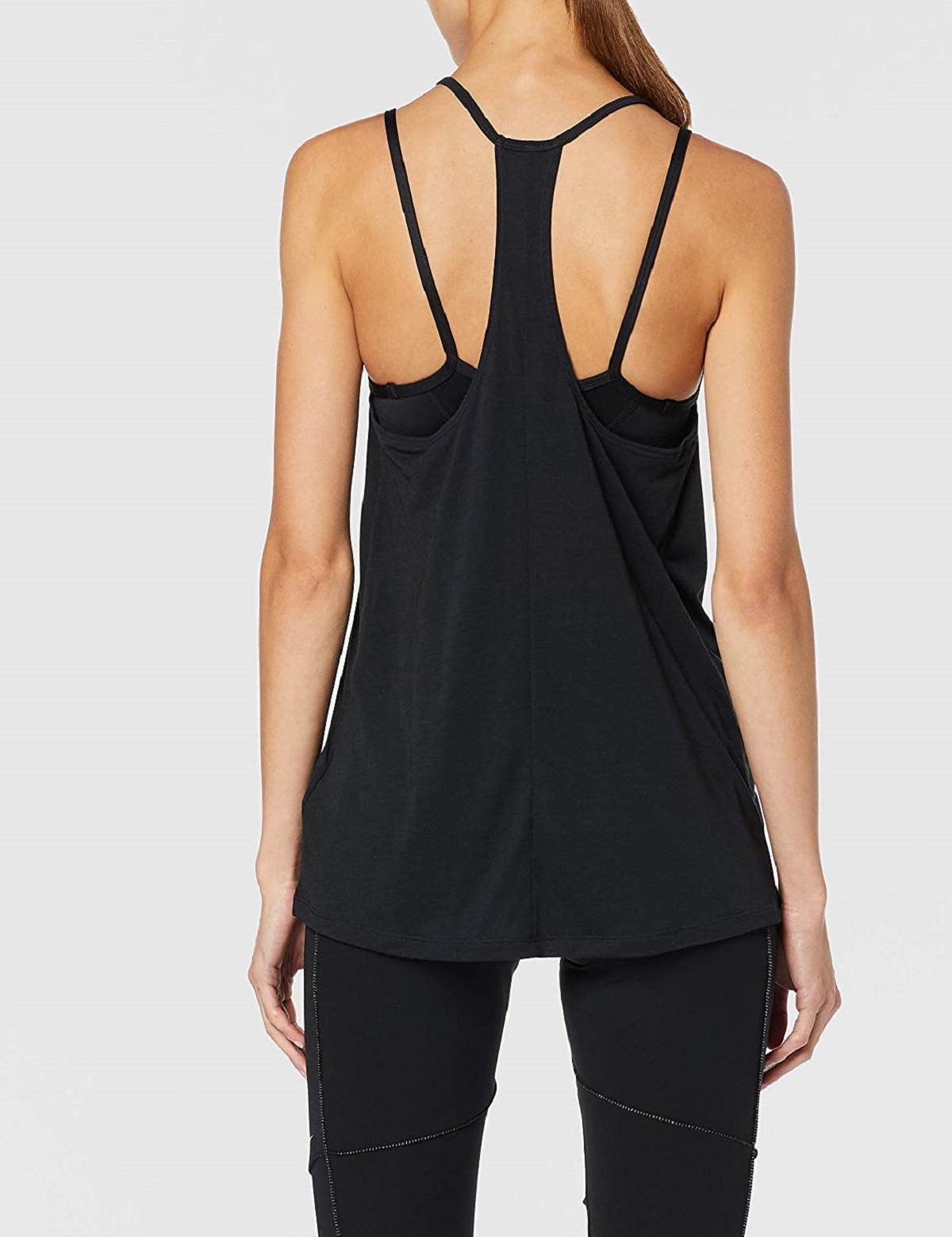 Nike Women's Dri-FIT Built-in light-support sports bra Training Tank Top (XS, Black) - image 2 of 3