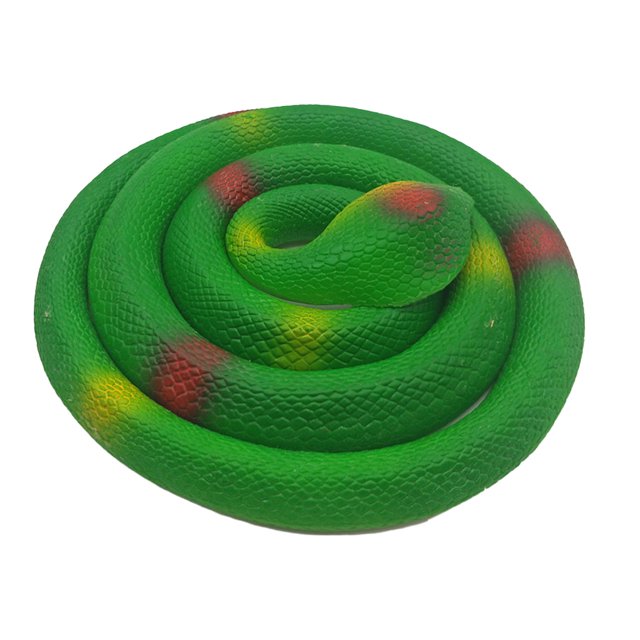 Juguete de Serpiente de goma Ounissouiy Parodia aterradora 140cm Verde