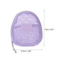 thumbnail image 2 of Bolsas de maquillaje de malla de mano únicas 1 Pc poliéster púrpura claro 4.92in, 2 of 5
