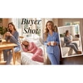 thumbnail image 4 of UVN Womens Cotton 2 Piece Pajama Set Fall Gingham Button up Top and Long Pant Casual Ladies Plaid Loungewear, 4 of 10