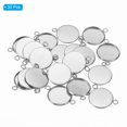 thumbnail image 3 of Unique Bargains Pendant Trays, 30 Pack 316 Stainless Steel 16mm Round Bezel Trays Pendant Base with 2 Rings, 3 of 6