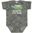 thumbnail image 3 of Inktastic Alligator Handsome Like Daddy Baby Boy Boys Baby Bodysuit, 3 of 5