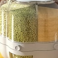 thumbnail image 1 of Grains Rice Rotating Bucket Grains Separate Storage Box Rotating Rice Bucket Food Grade Household Bean Storage  Large 6.5kg White, 1 of 5