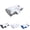 Black / Gray / White/Blue, variant on Doreve Cloudfaser Pillow, Neck Relief, Reduces Morning Head and Neck Pressure, Restful Sleep Without Cervical Compression