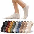 thumbnail image 2 of Avrnliq Womens 10 Pack No Show Low Cut Ankle Socks, Seamless Toe Non Slip Breathable Casual Everyday Wear, 2 of 8
