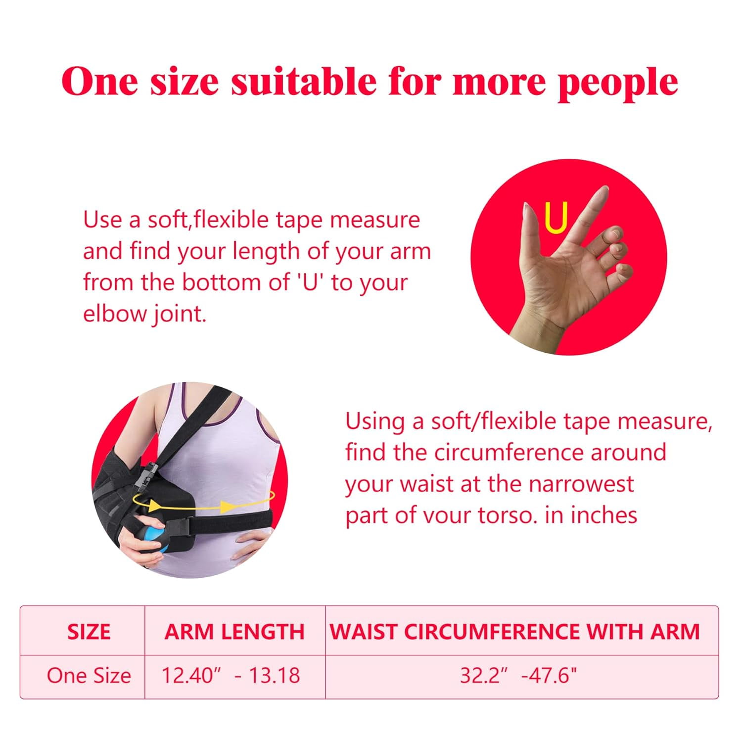 Shoulder Abduction Sling, Immobilizer for Injury Support, Pain Relief Arm Pillow for Rotator Cuff with Removable Wedge Abduction Pillow and Stress Ball, Subluxation, Surgery, Dislocated, Broken Arm