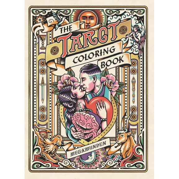 Tarot Coloring Book: A Personal Growth Coloring Journey, (Paperback)