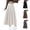 Beige, variant on Mgmyaa Women's Fall Winter High Waisted A-line Long Skirt with Adjustable Waist for Casual Office