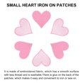 thumbnail image 4 of Uxcell Heart Shaped Iron on Patches Pink Embroidered Applique Patches for Clothing Repairing 15PCS 2.8"x2.7", 4 of 6